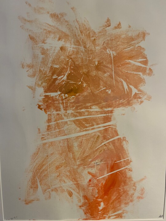 Nu lacé 绘画, 25.6x19.7 in