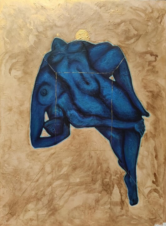 Entrelacs féminin 绘画, 31.5x23.6 in