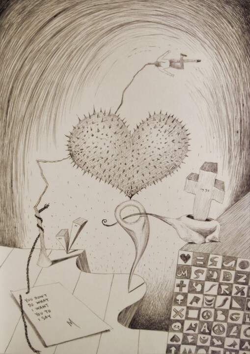 You don't want me to do what you say 图画, 11.8x7.9 in