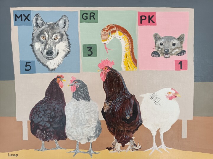 Jour d'élection 绘画, 31.5x23.6 in