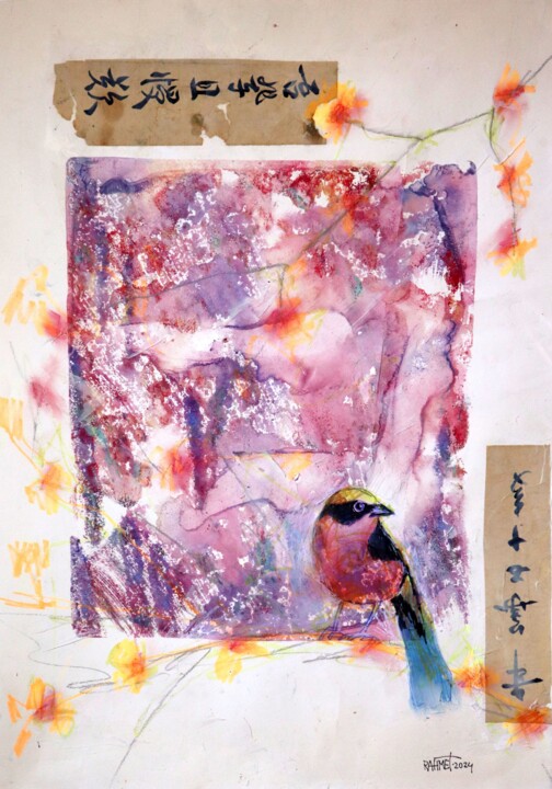 Fantasy with Flowers 212 绘画, 23.2x16.5 in
