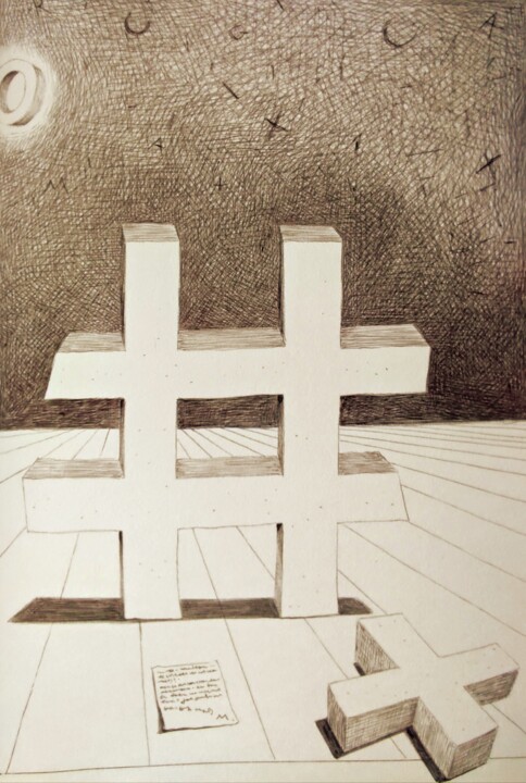 제목이 "Tic tac toe for beg…"인 그림 Milto Sideris로, 원작, 볼펜