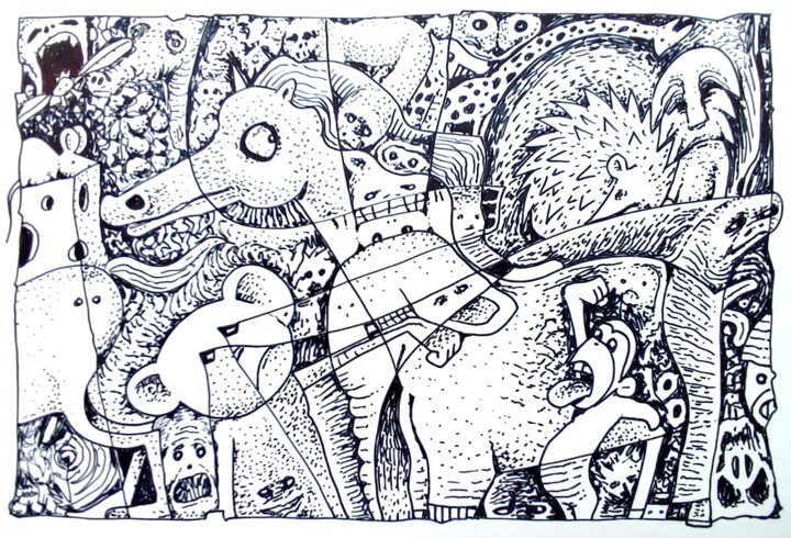 Mini Infinity Zoo - 21 图画, 5.9x7.9 in