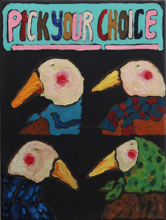 Pick your choice + 绘画, 15.8x11.8 in
