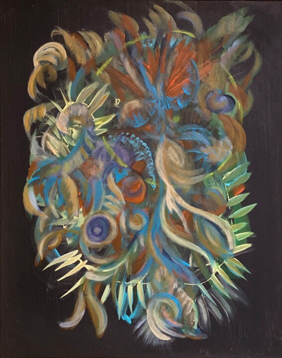 New time new energies Pittura, 19,7x15,8 in