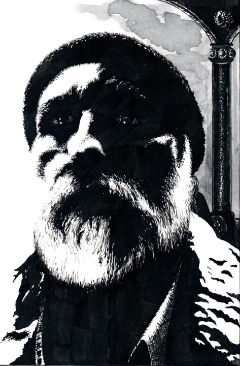 The New Year's Self-Portrait / Новогодний автопортрет 图画, 9.8x6.7 in