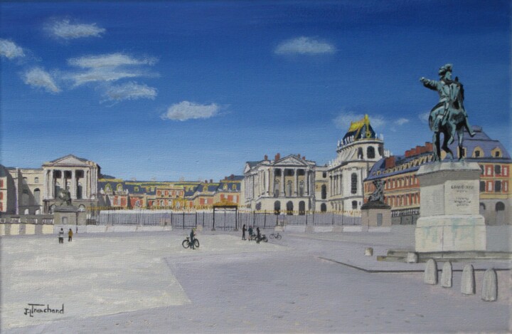 le château de Versailles Картина, 10,6x16,1 in
