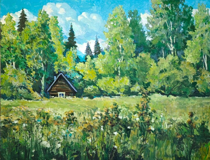 У края леса Schilderij, 16,1x20,9 in