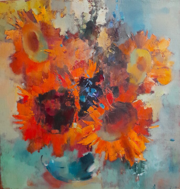 honey evening 绘画, 26.4x25.2 in