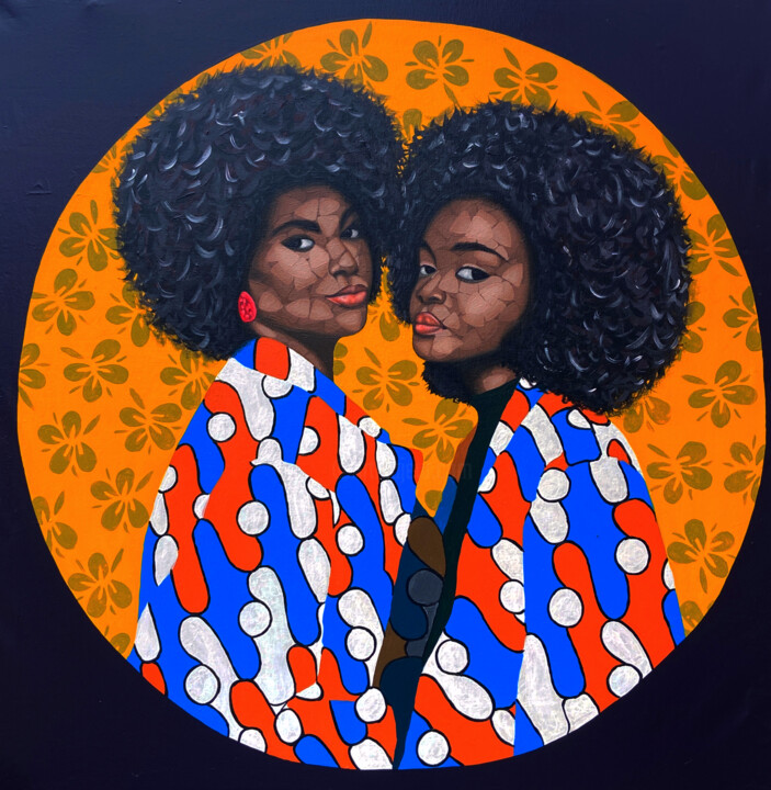 Sisterhood 1 绘画, 48x48 in