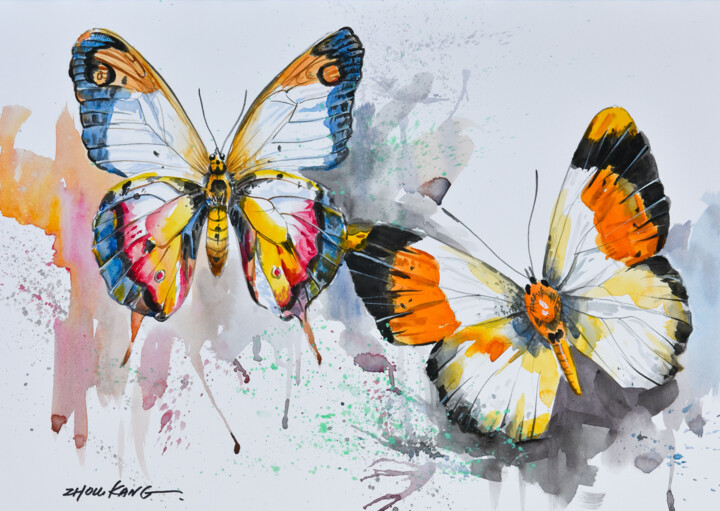 butterfly 绘画, 15.8x11.8 in