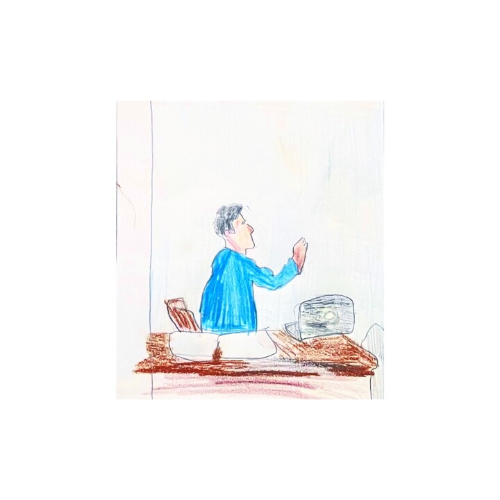 Artist and his Studio 绘画, 9.8x11.8 in