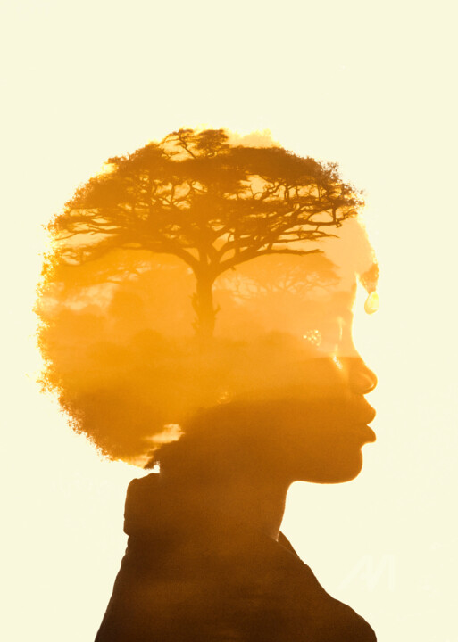 O Sol Africano Habita Minh'Alma 数字艺术
