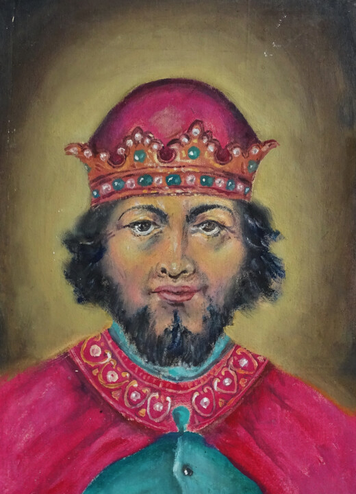 King Charles Peinture, 13x9,1 in