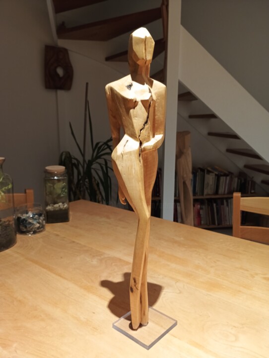 Guerrière 雕塑, 23.6x3.9 in