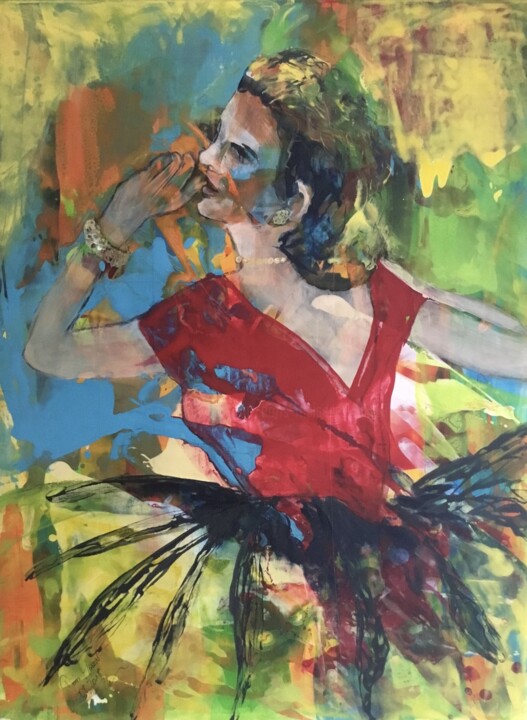 Grace in Nizza 绘画, 31.5x23.6 in