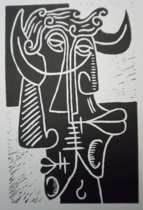 Taureau 印花与版画, 6.7x5.1 in