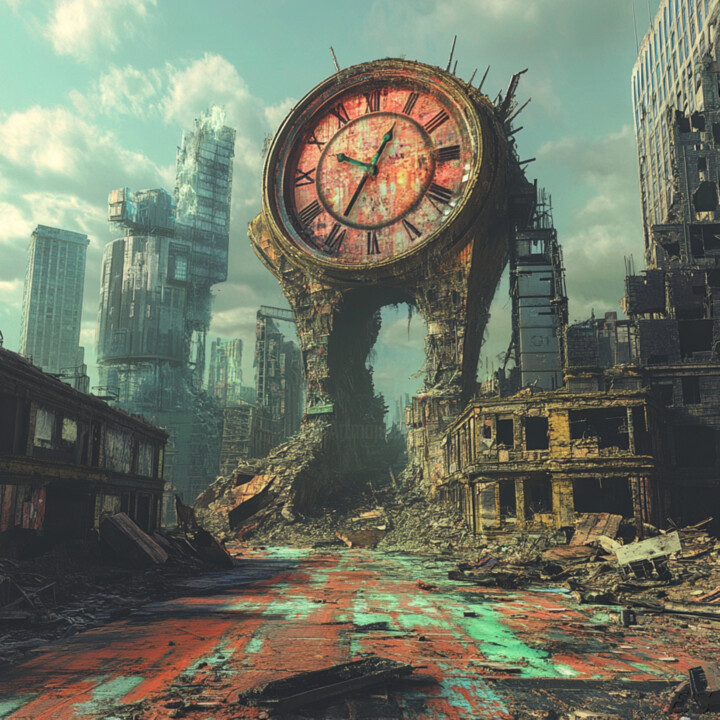 Distorted Clocks Art 数字艺术