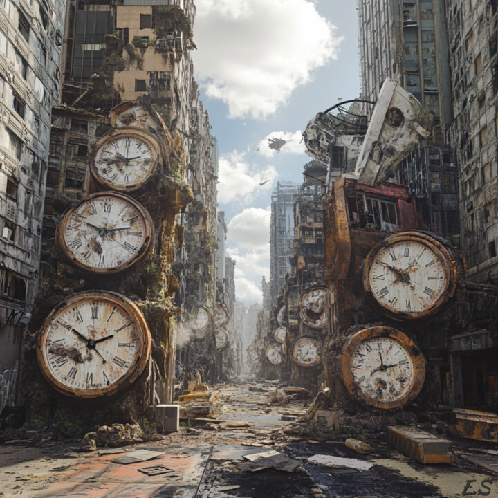 Distorted clocks digital download Arte digitale