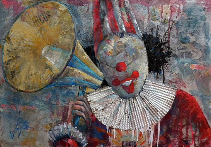 SERIE PAYASO 00015 绘画, 20.7x29.5 in