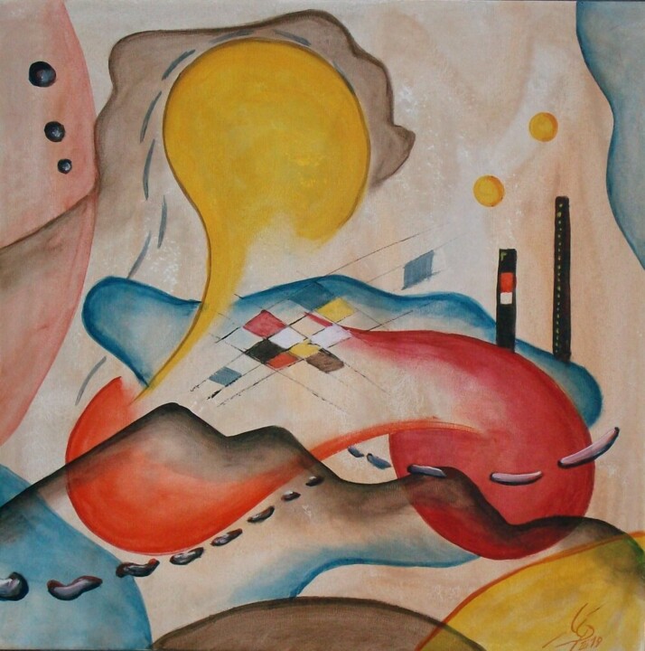Verzauberte Gedanken 绘画, 15.8x15.8 in