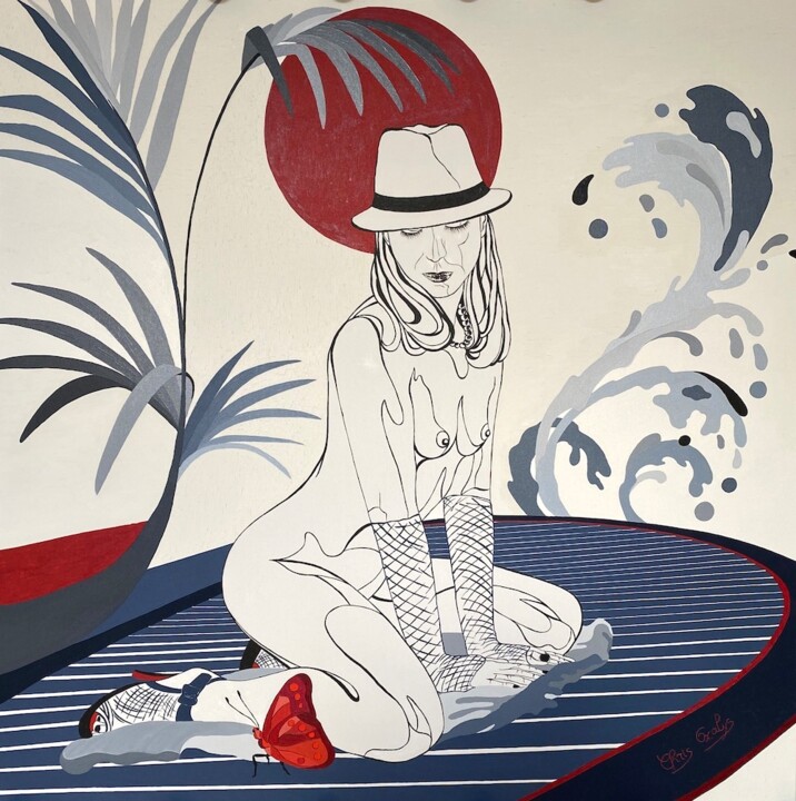 Peinture intitulée "KAMAZONIA" par Chris-Alys, Œuvre d'art originale, Huile Monté sur Châssis en bois