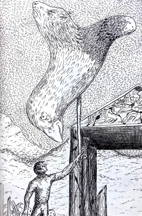 图画,  11.6x8.1 in 