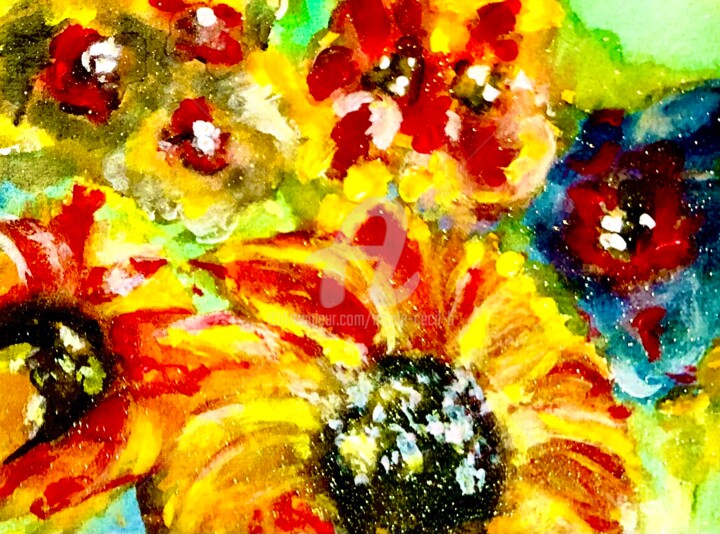 Painting titled "Frauenchiemsee in S…" by Nicole Cecil B, Original Artwork, Acrylic