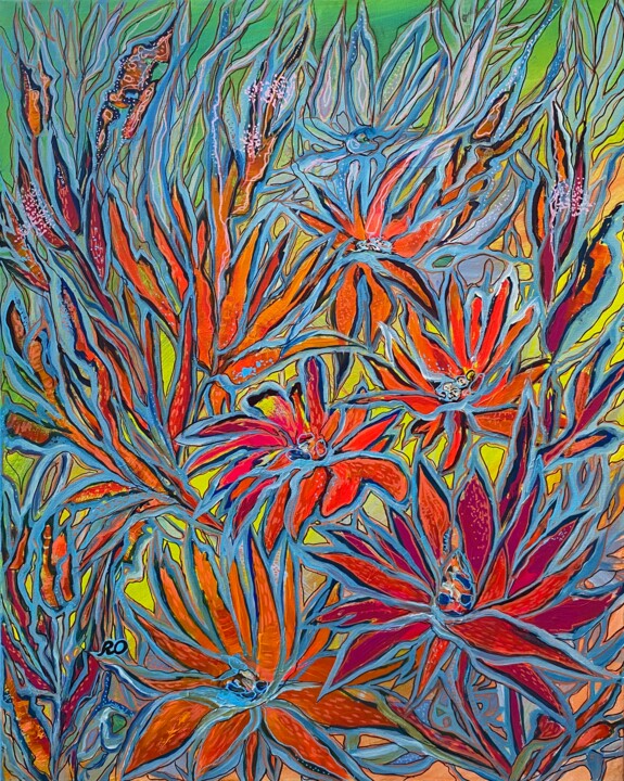 Pintura titulada "Bright Day" por Olga Rokhmanyuk (ROArtUS), Obra de arte original, Acrílico Montado en Bastidor de camilla…
