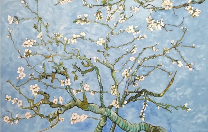 Painting titled "Respira" by Isabell Deltell, Original Artwork, Oil