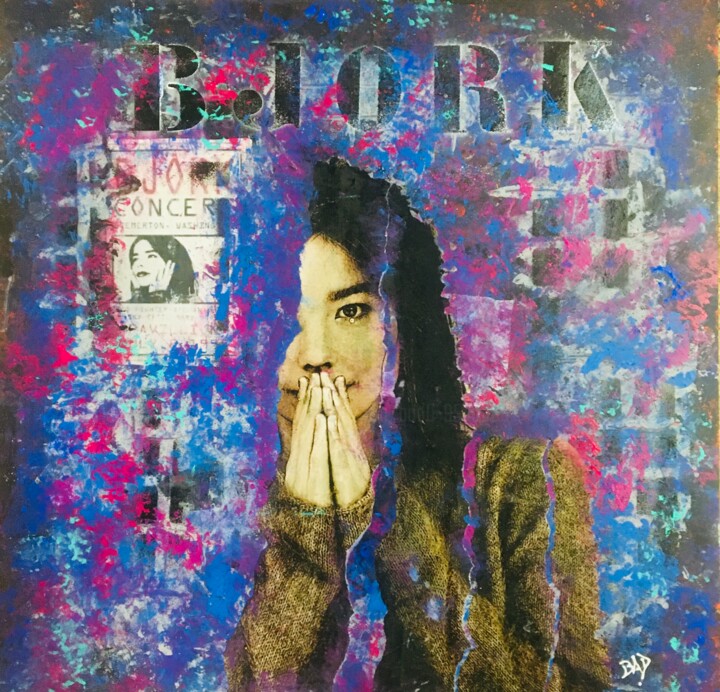 Bjork Collages, 19.7x19.7 in