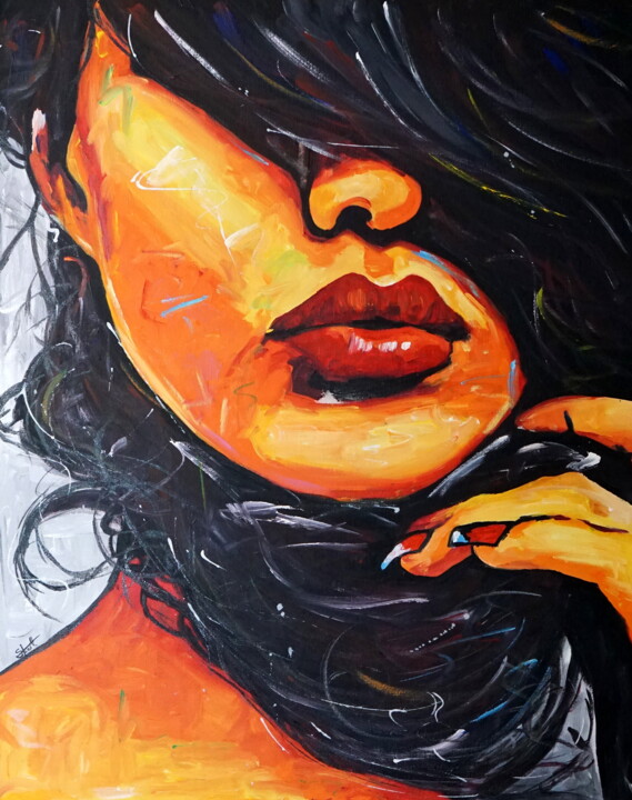 Secret kiss 绘画, 39.4x31.5 in