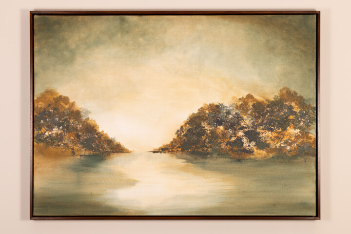 Pittura intitolato "Current Of Memory" da Kinga Makowka, Opera d'arte originale, Acrilico