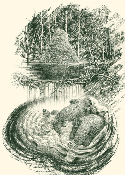 Babel Castor 印花与版画, 26.2x20.1 in