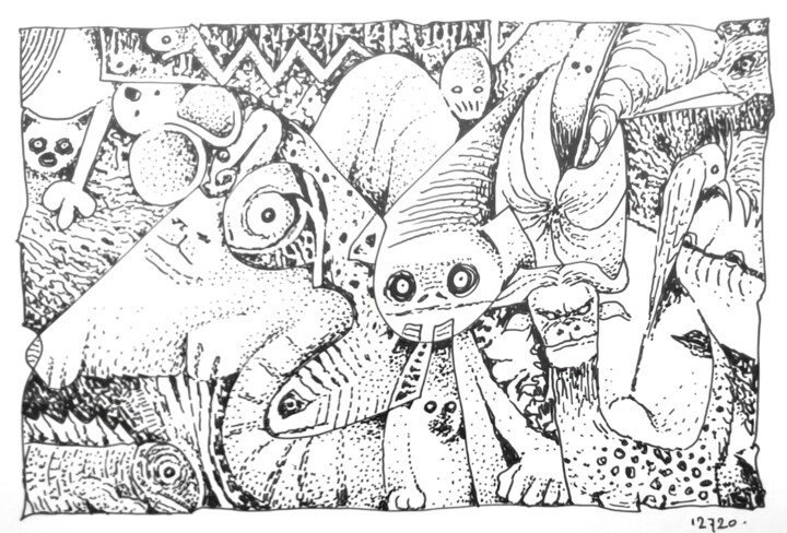 Infinity Zoo Toothless and Harmless - 7 图画, 5.9x7.9 in