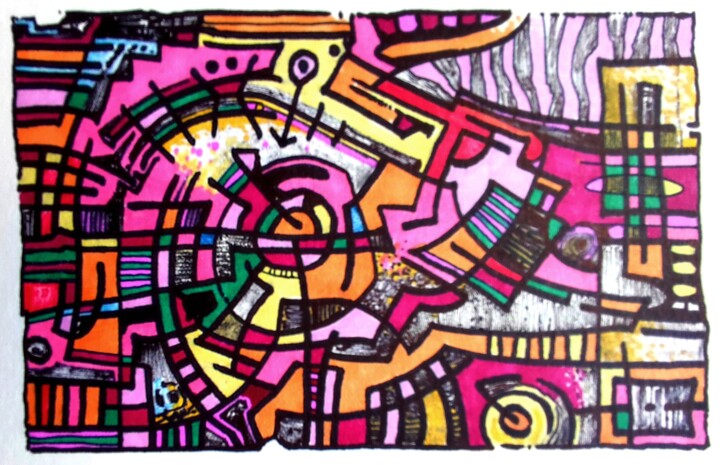 Abst.Geo-1 图画, 3.2x5.9 in
