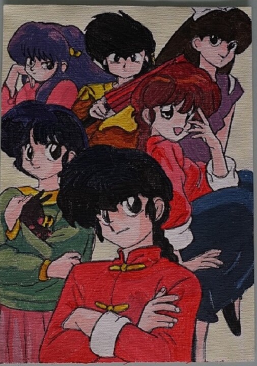 bl - peinture - Ranma 1-2 绘画, 11.8x8.3 in