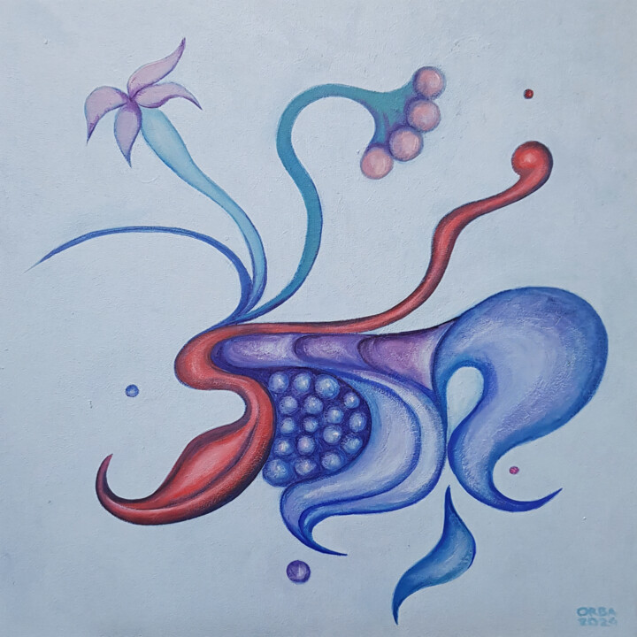 Whisper of the Seeds 绘画, 15.8x15.8 in