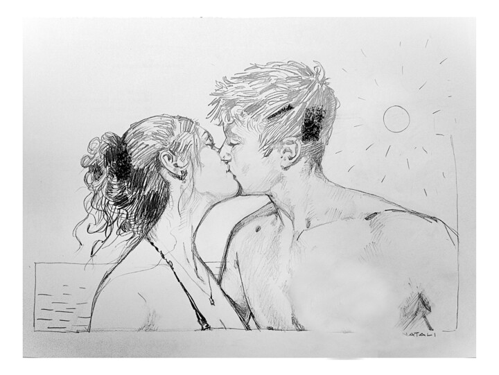 Giorgia e Mattia 图画, 11.4x16.5 in