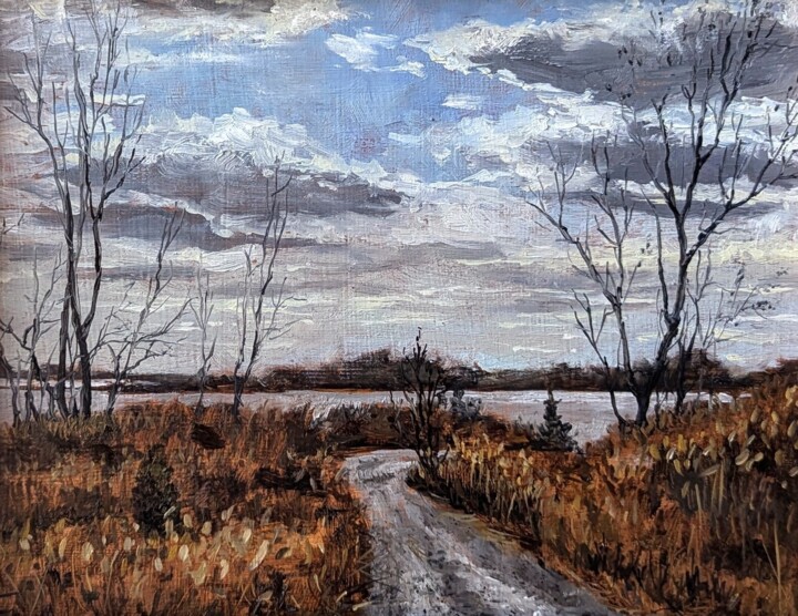 Fall in Shirley Chisholm State Park Pittura, 8x10 in