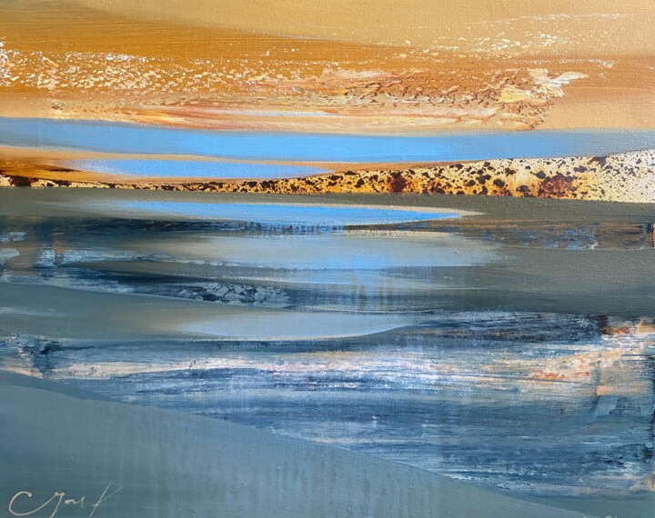 Spilled sky. Pittura, 15,8x19,7 in