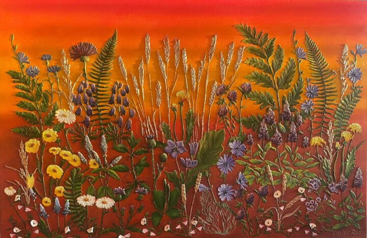 绘画 标题为“At sunset” 由Larisa Ruy, 原创艺术品, 丙烯