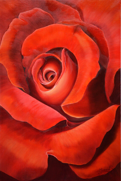 Rose rouge Tablo, 27,6x19,7 in