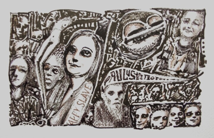 On the darker side - Paulus the forest midget 그림, 5.9x7.9 in