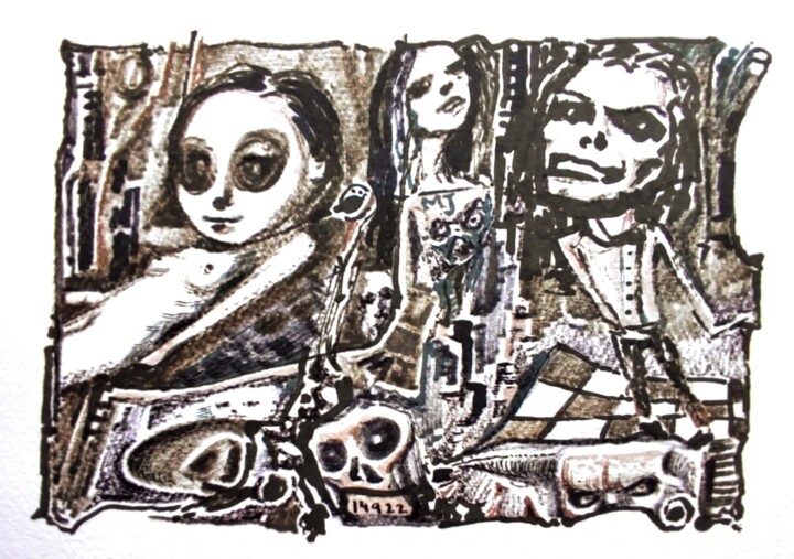 图画,  5.9x7.9 in 