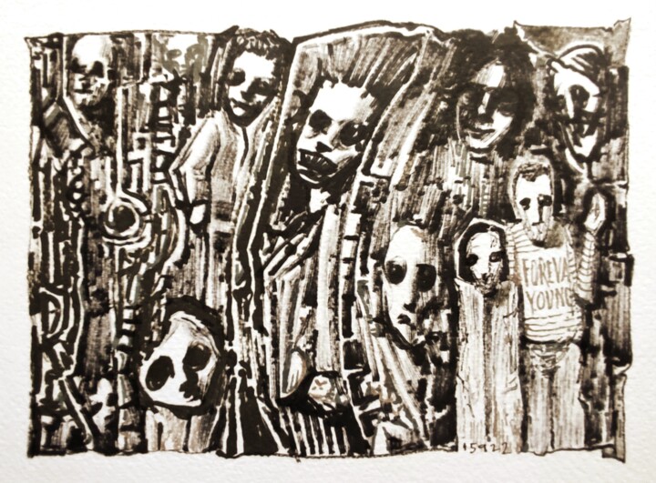 On the darker side - Foreva young 图画, 5.9x7.9 in