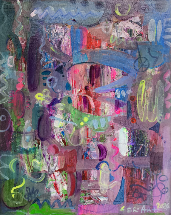 Flight of Colors 绘画, 11.8x9.5 in