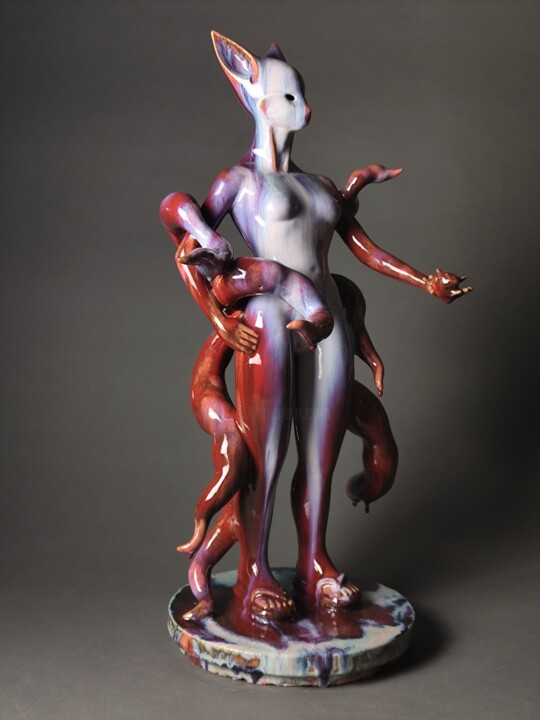 Kitsune named Sakura Scultura, 22,4x11,8 in
