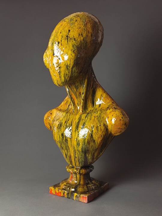 My yellow Alien 雕塑, 27.6x14.6 in