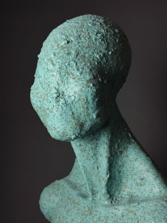 My green alien 雕塑, 27.6x15 in